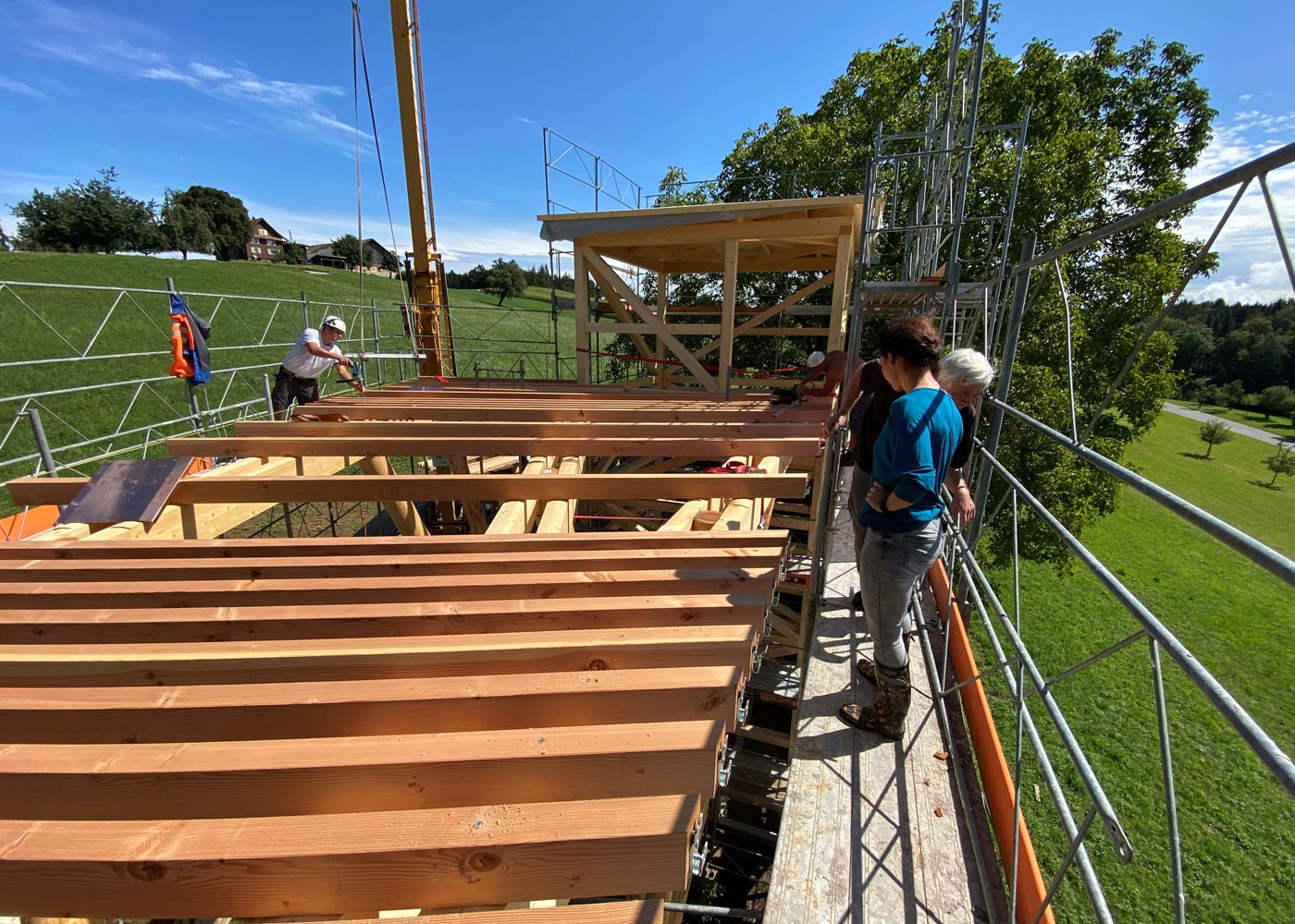 Die Entstehung des Turmes