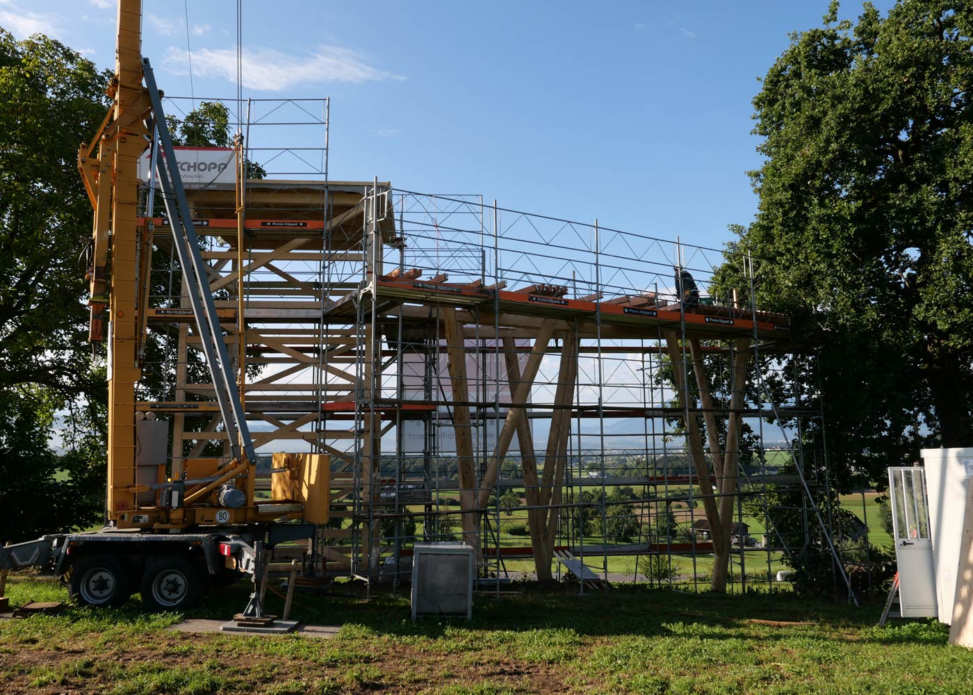 Die Entstehung des Turmes