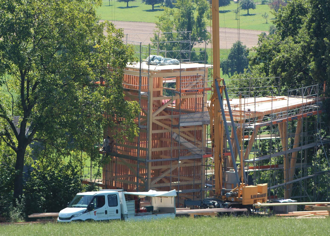 Die Entstehung des Turmes