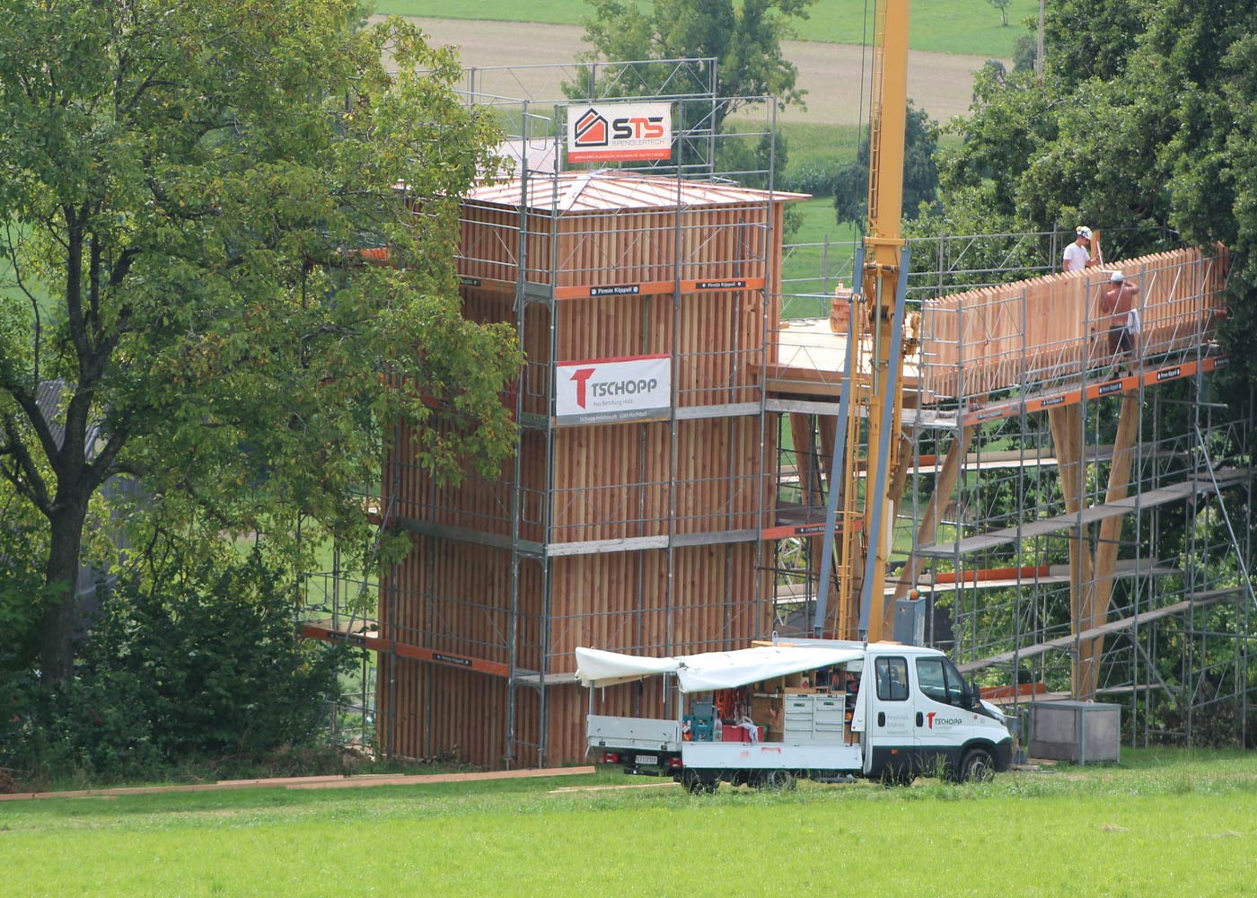 Die Entstehung des Turmes