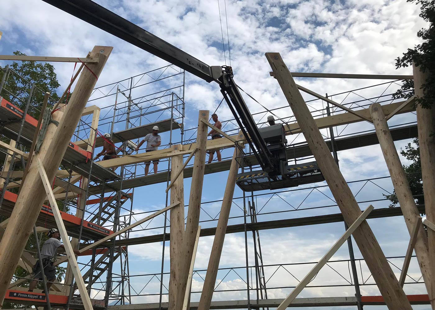 Die Entstehung des Turmes