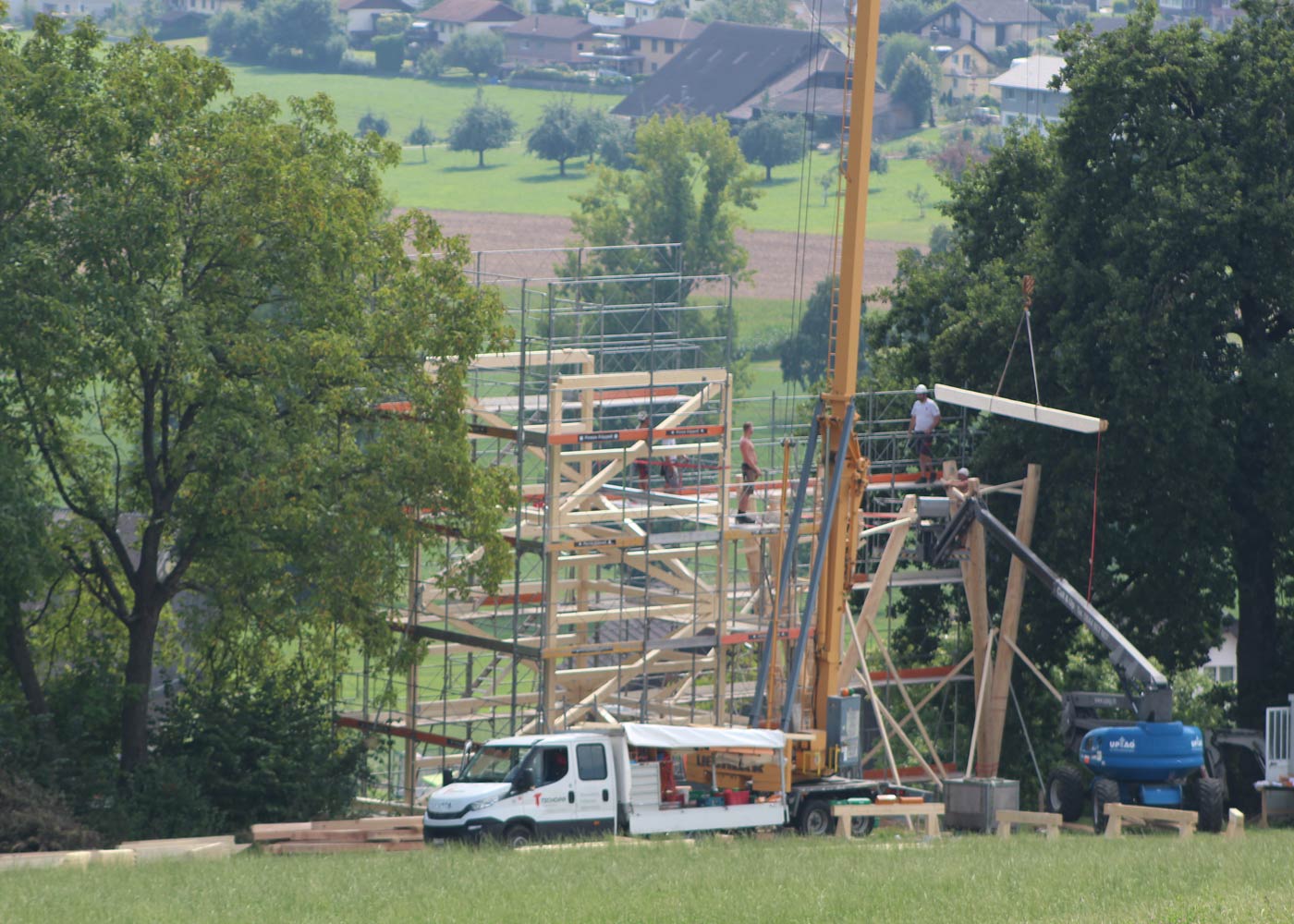 Die Entstehung des Turmes