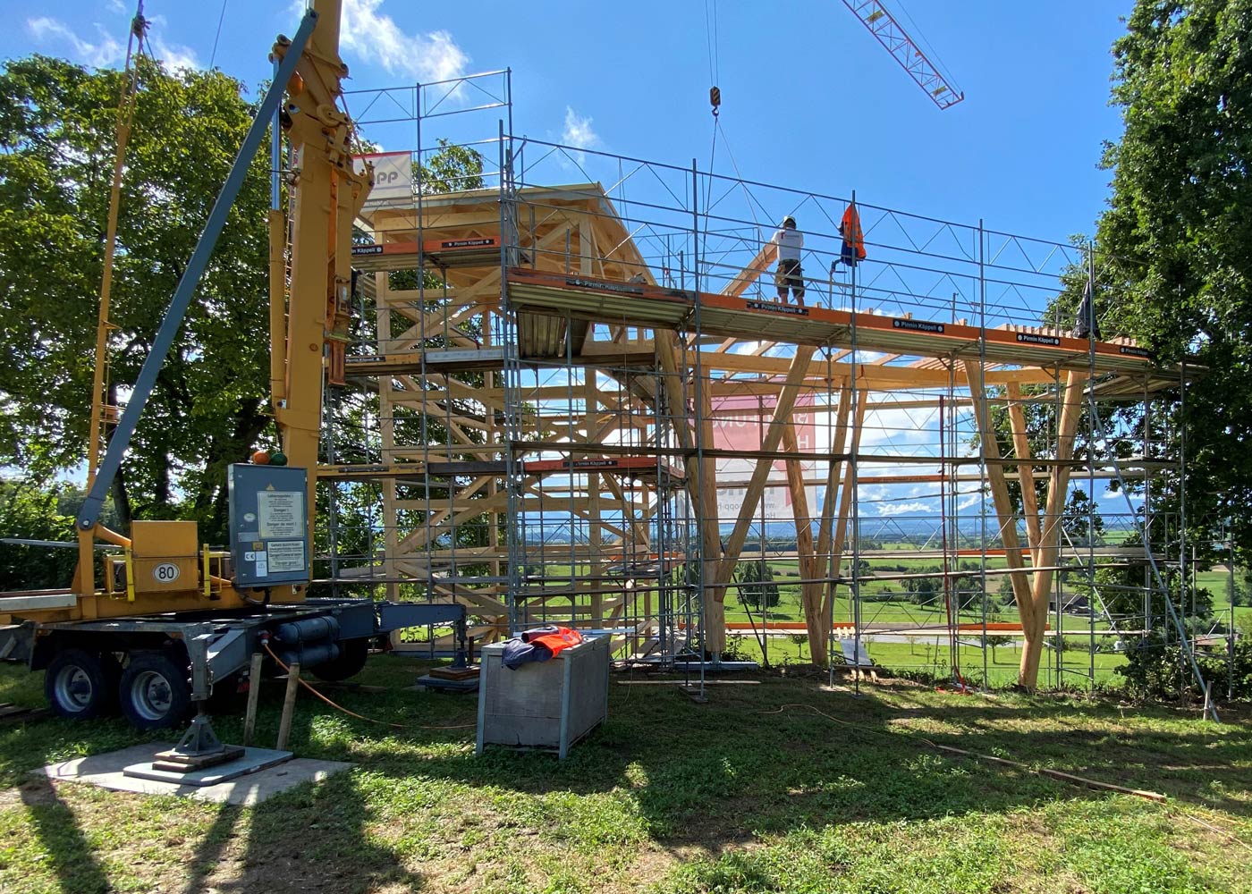 Die Entstehung des Turmes